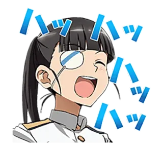 🤣 ハッ Anime, Manga, Personage, Monocle, Blij, Lachend whatsapp sticker