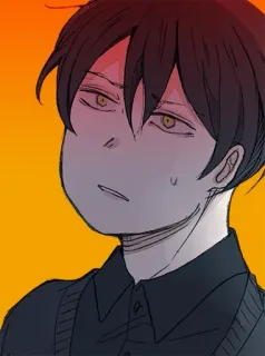 😰 Cartone animato, Anime, Manga, Personaggio, Illustrazione, Ragazzo telegram sticker