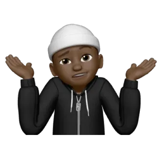 🤷‍♂️ Emoji, Encolher ombros, Inseguro, Pergunta, Dúvida, Pessoa, Avatar telegram sticker