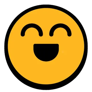 😄 Emoji, Smiley, Senang, Bahagia, Ekspresi, Emosi whatsapp sticker