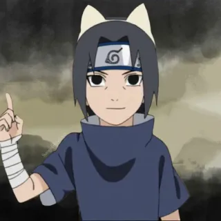 🍙 Itachi Uchiha Naruto anime, itachi, naruto, uchiha, katzenohren, fanart telegram sticker