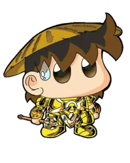 😅 Anime, Personaje, Armadura, Chibi, Lindo, Ilustración, Arte, Manga telegram sticker