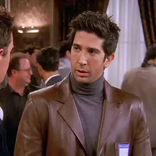 😶 Ross Geller Friends friends, ross, ross geller, série tv, sitcom, années 90 whatsapp sticker