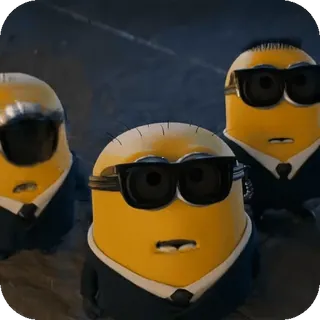 ๐
Minions Despicable Me minions, despicable me, sunglasses, suit, men in black, funny, animation telegram sticker