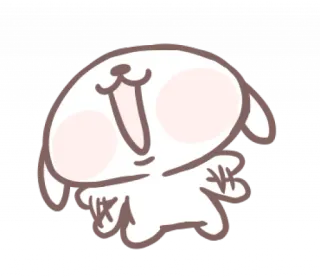 🎀 thỏ, dễ thương, hoạt hình, kawaii, động vật, nhãn dán telegram sticker