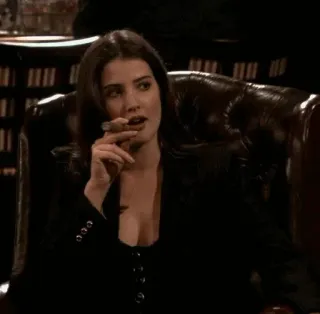 🍕 Robin Scherbatsky How I Met Your Mother xì gà, hút thuốc, phụ nữ, chương trình TV, nhân vật telegram sticker