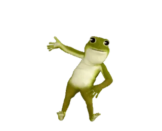 💖 frog, animal, cartoon, green, fun telegram sticker