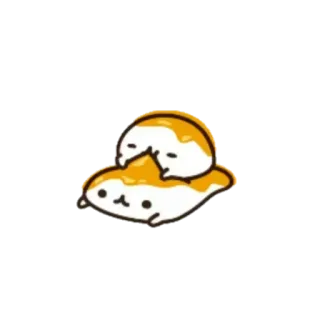 🍥 słodkie, jedzenie, zwierzę, kawaii, blob, naleśnik, kreskówka, grafika cyfrowa telegram sticker