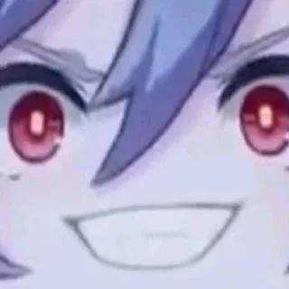 😁 anime, mangá, desenho animado, rosto, expressão whatsapp sticker