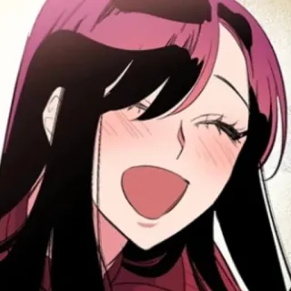 😄 动漫, 漫画, 卡通, 女孩, 微笑, 开心 whatsapp sticker