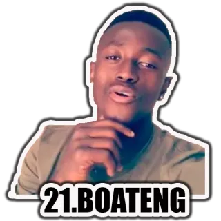 ⚽ Boateng 21. BOATENG homem, pessoa, Boateng, retrato, adesivo telegram sticker