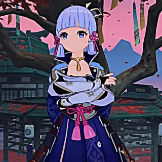 ❄️ Ayaka Genshin Impact Gadis anime, Video game, Genshin Impact, Ayaka, Imut, Karakter, Jepang, Waifu telegram sticker