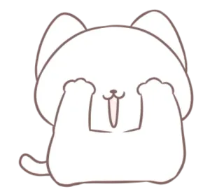 🐱 猫, 动物, 卡哇伊, 可爱, 贴纸, 动画 telegram sticker