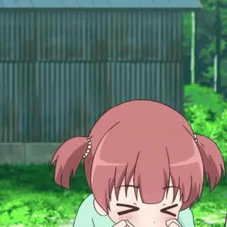 😝 Anime, Mädchen, Süß, Cartoon, Pferdeschwanz, Errötend telegram sticker