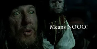 🤐 Means NOOO! singe, pirate, non whatsapp sticker