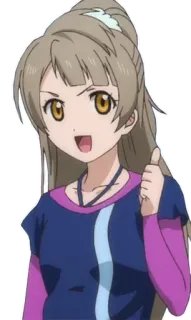 👍 anime girl, cartoon, character, girl, anime telegram sticker