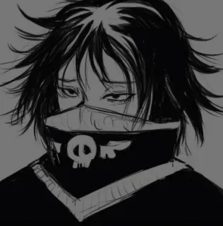 😣 Anime, Manga, Teschio, Maschera, Oscuro telegram sticker