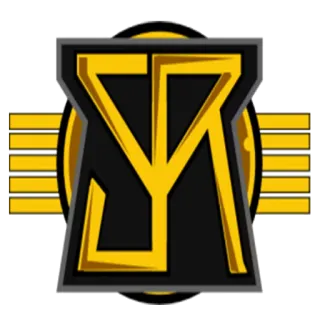 🔒 logo, yellow, black, design, symbol telegram sticker