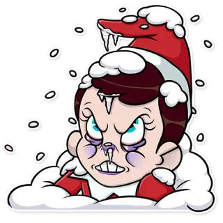 ❄ Christmas, elf, cartoon, festive, holiday telegram sticker