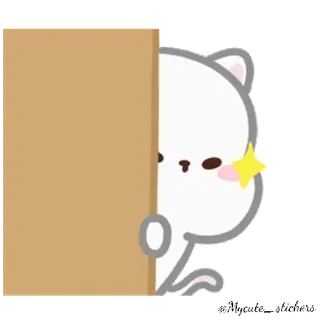 Michi gordito @Mycute_stickers telegram stickers