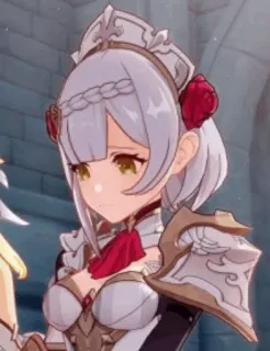 😞 Noelle Genshin Impact Anime, Maid, Genshin Impact, Videogioco, Personaggio telegram sticker