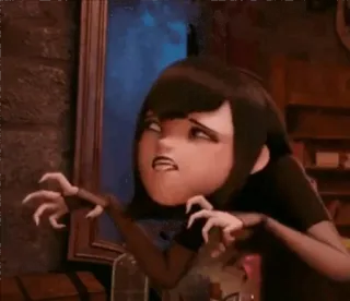 🌸 Mavis Dracula Hotel Transylvania Mavis, Dracula, Hôtel Transylvanie, vampire, dessin animé, animé telegram sticker