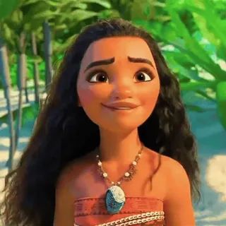 ☺️ Moana モアナ, ディズニー, アニメ, アニメーション, プリンセス, ネックレス whatsapp sticker