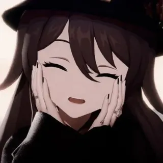 🥀 Hu Tao Genshin Impact Anime, Genshin Impact, Hu Tao, Videospiel, Süß, Mädchen, Hexe telegram sticker