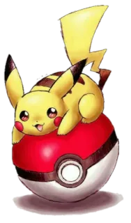 🔴 Pikachu Pokemon โปเกมอน, ปิกาจู, น่ารัก, การ์ตูน, สัตว์ telegram sticker