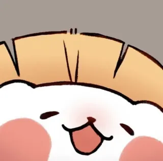 🌟 cartoon, cute, smiling, round, illustration whatsapp sticker