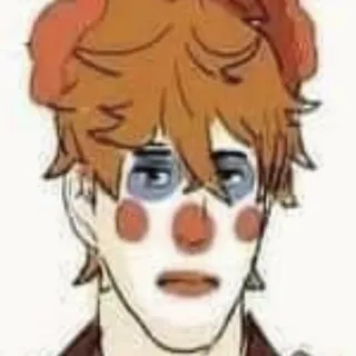 🤡 Clown, Trucco, Naso rosso, Pittura facciale, Circo telegram sticker