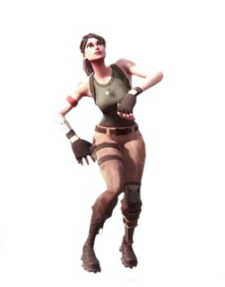 👏 Lara Croft Fortnite jeu vidéo, personnage, aventure, Tomb Raider telegram sticker