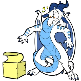 🔖 龙, 卡通, 贴纸, 幻想 telegram sticker