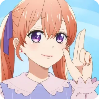 🙂 anime, girl, cute, cartoon telegram sticker