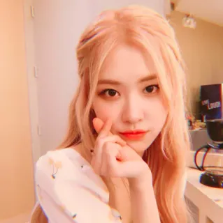 🥞 Rose kpop, sängerin, frau, porträt, promi telegram sticker