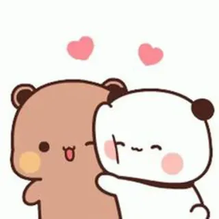🐻 熊, 爱, 可爱, 卡通, 动物, 友谊 telegram sticker