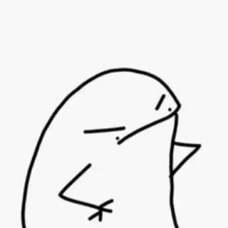 🌟 drawing, stick figure, cartoon, simple, character whatsapp sticker