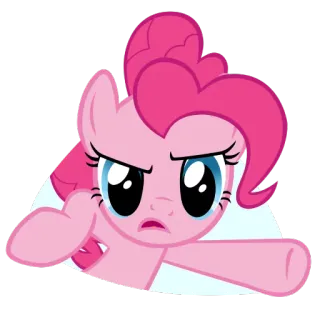 😠 Pinkie Pie My Little Pony Kartun, Pinkie Pie, Marah, Poni, My Little Pony, Animasi, Persahabatan, Karakter kartun telegram sticker