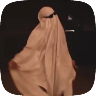 👻 ghost, halloween, sheet, costume, scary, creepy, spooky telegram sticker