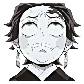 ❄️ Tanjiro Kamado Demon Slayer anime, demon slayer, tanjiro, sticker, funny telegram sticker