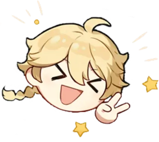 🌟 Aether Genshin Impact Aether, Genshin Impact, Anime, Gioco, Personaggio telegram sticker