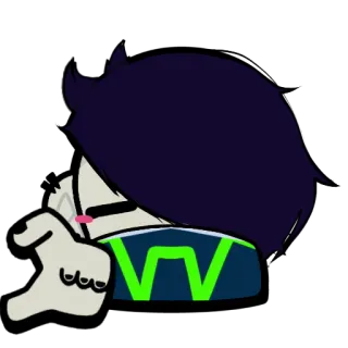 💗 finger gesture, cartoon, animated, illustration telegram sticker