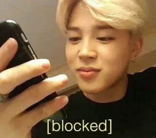 👌 blocked blockiert, Meme, Reaktion, Internet, Handy telegram sticker