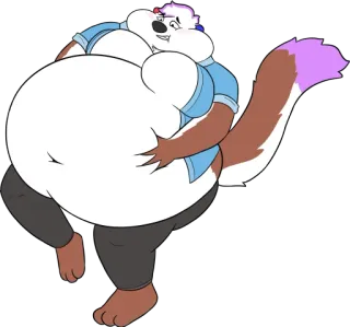 😳 Furry, Tier, Anthropomorph, Cartoon, Charakter telegram sticker
