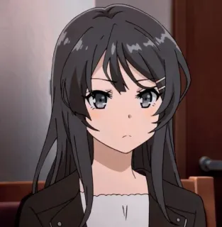⛓ Anime, Garota, Personagem, Retrato, Bonito, Mangá, Ilustração telegram sticker