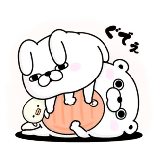 💞 ぐええ かわいい, 動物, 犬, クマ, 鶏, ステッカー telegram sticker