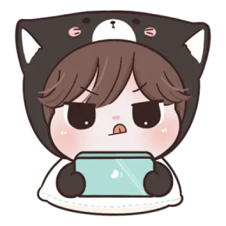 😼 Cartoon, Sticker, Anime Stil, Süß, Figur, Panda, Spielen telegram sticker