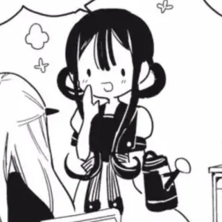 🍥 cartoon, anime, cute, girl, gardening, watering can telegram sticker