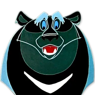 😵 oso, dibujos animados, animal telegram sticker