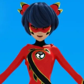 🐉 Kagami Tsurugi Miraculous: Tales of Ladybug & Cat Noir Kagami, Tsurugi, Miraculous, Ladybug, Cat Noir, Drache, Held, Anime telegram sticker
